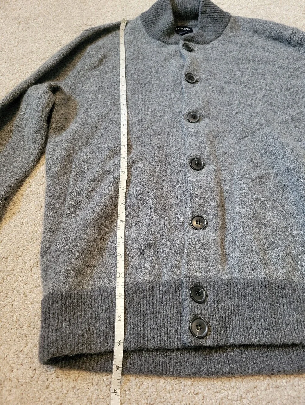 J. Crew Men's Lambswool Sweater Bomber